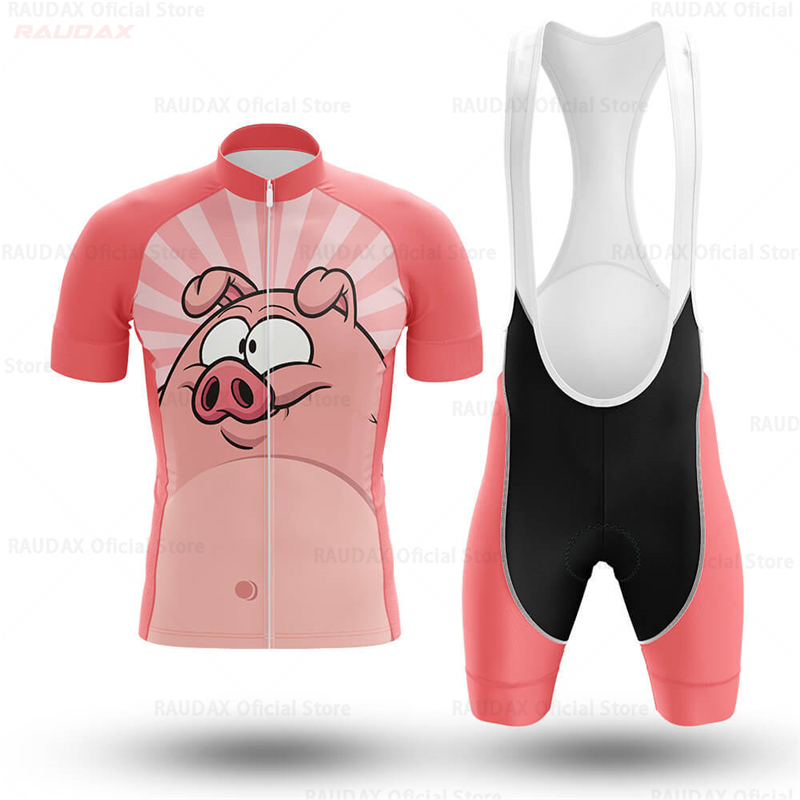 Men's Funny Pig Cartoon Anime  - огляд і ціна Cycling Gear Padding