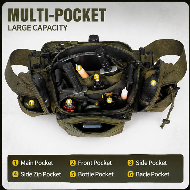 Outdoor Tactical Waist Bag Wat - огляд і ціна Cycling Gear And Equipment