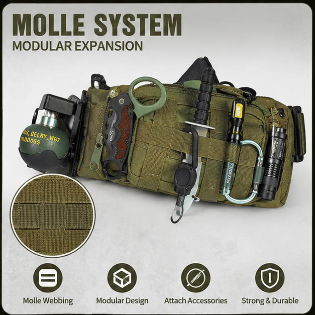 Outdoor Tactical Waist Bag Wat - огляд і ціна Cycling Gear And Equipment